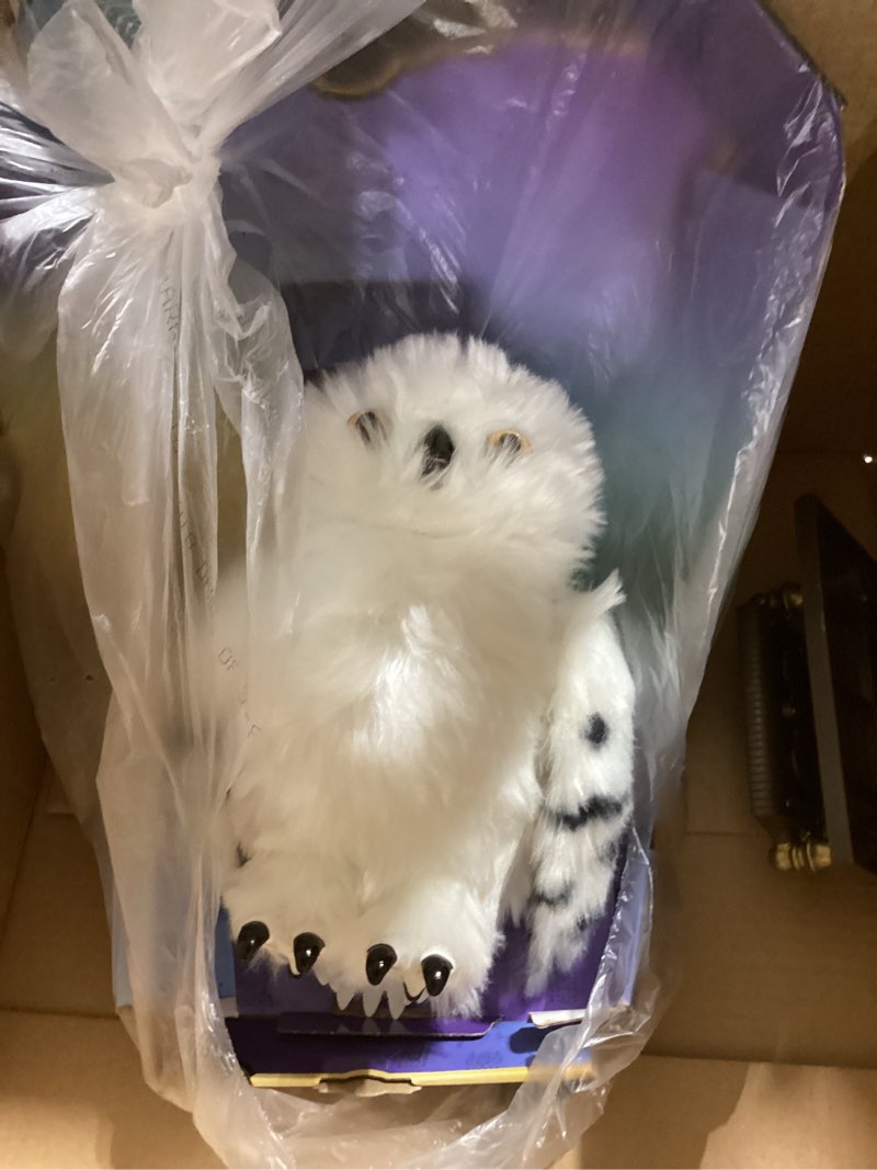 Condition photo showing Good Condition for wizarding world harry potter, enchanting hedwig interactive owl with over 15 sounds and movements and hogwarts envelope, kids toys for ages 5 and up interactive enchanting hedwig