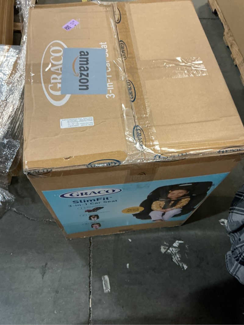 Condition photo showing New/Like New for Graco Slimfit 3-in-1 Convertible Car Seat, Ultra-Space-Saving Design, Jarret, Suitable for Rear and Forward-Facing, Highback Booster Seat with 10-Position Headrest