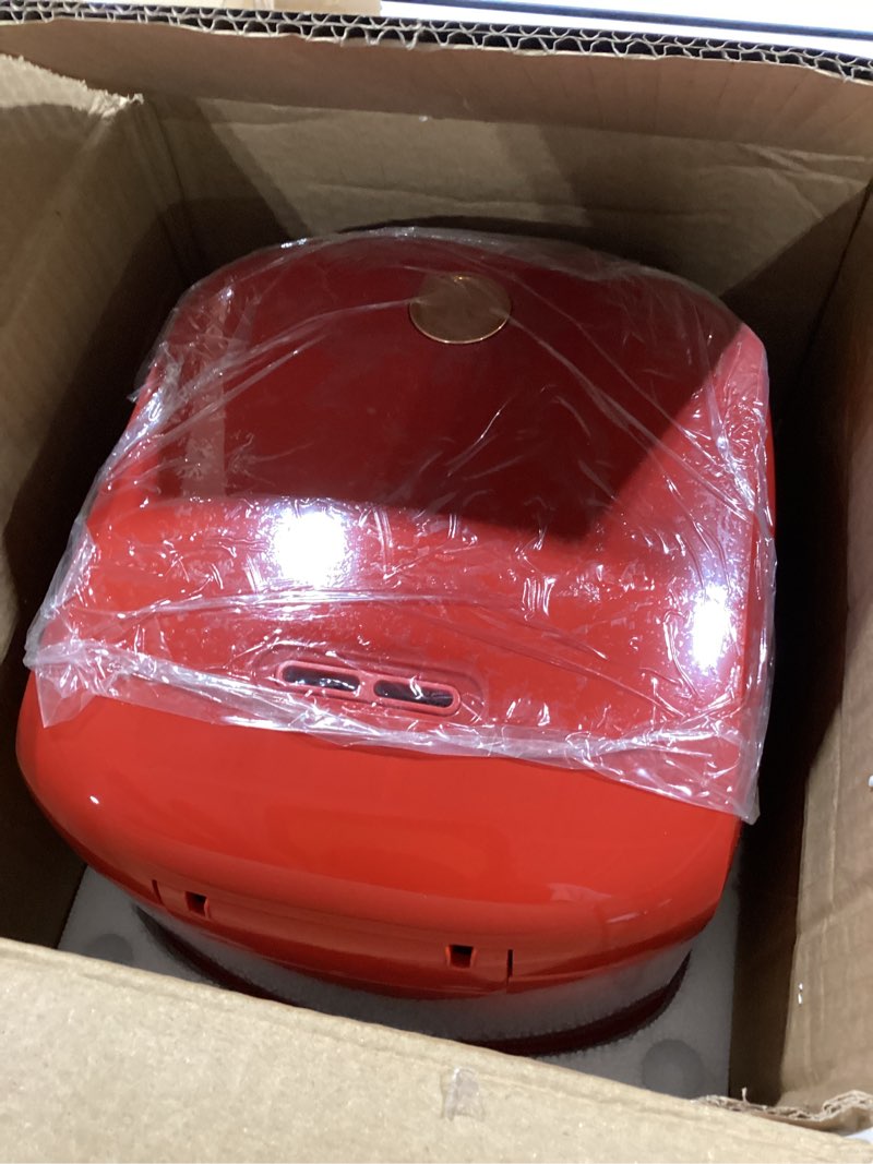 Condition photo showing Good Condition for portable digital rice cooker, 6-cup (uncooked)/12-cup (cooked) small rice maker with steaming basket, mini rice cooker with 2l removable nonstick inner pot, 10 menu options, auto keep warm, 24 hour delay timer (dark red)