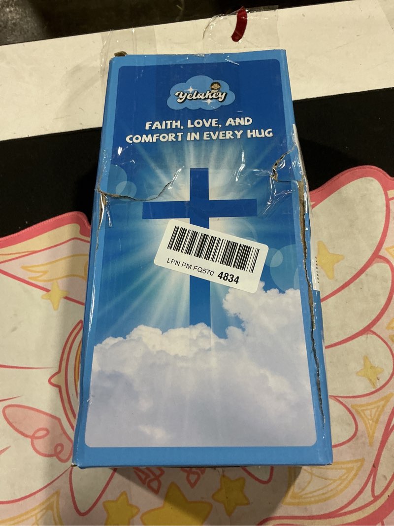 Condition photo showing As Is for Yelakey Dancing Jesus Doll, 14" Musical Jesus Plush Sings 4 Christian Songs, Interactive Dancing Toy