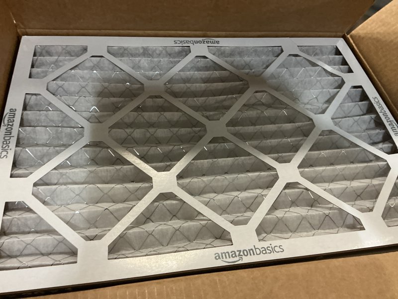 Condition photo showing Good Condition for amazon basics 14x20x1 air filter, merv 8 ac furnace filters, allergy control, electrostatic, removes dust pollen and lint, 6-pack (actual size: 13.75" x 19.75" x 0.75") 14x20x1 merv 8