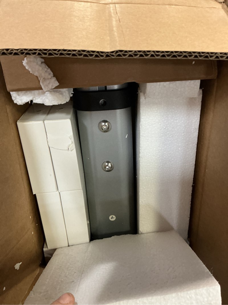 Condition photo showing Good Condition for non-drilling aluminum truck rack, heavy duty width and height extendable truck bed ladder rack, fit for max 66" wide truck bed, 600 lb. capacity