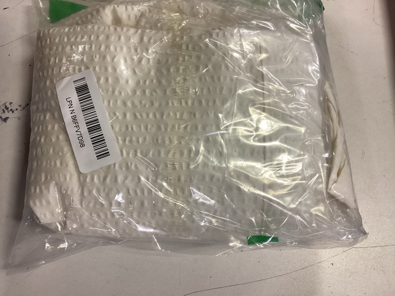 Condition photo showing New/Like New for OWENIE Cream Shower Curtain or Bathroom 72x72 Inch, 3D Embossed Textured Waffle Fabric Shower Curtains, Soft Hotel Farmhouse Style, Water Repellent, Machine Washable, Cream, 72" W x 72" L Cream 72"W x 72"L (Pack of 1)