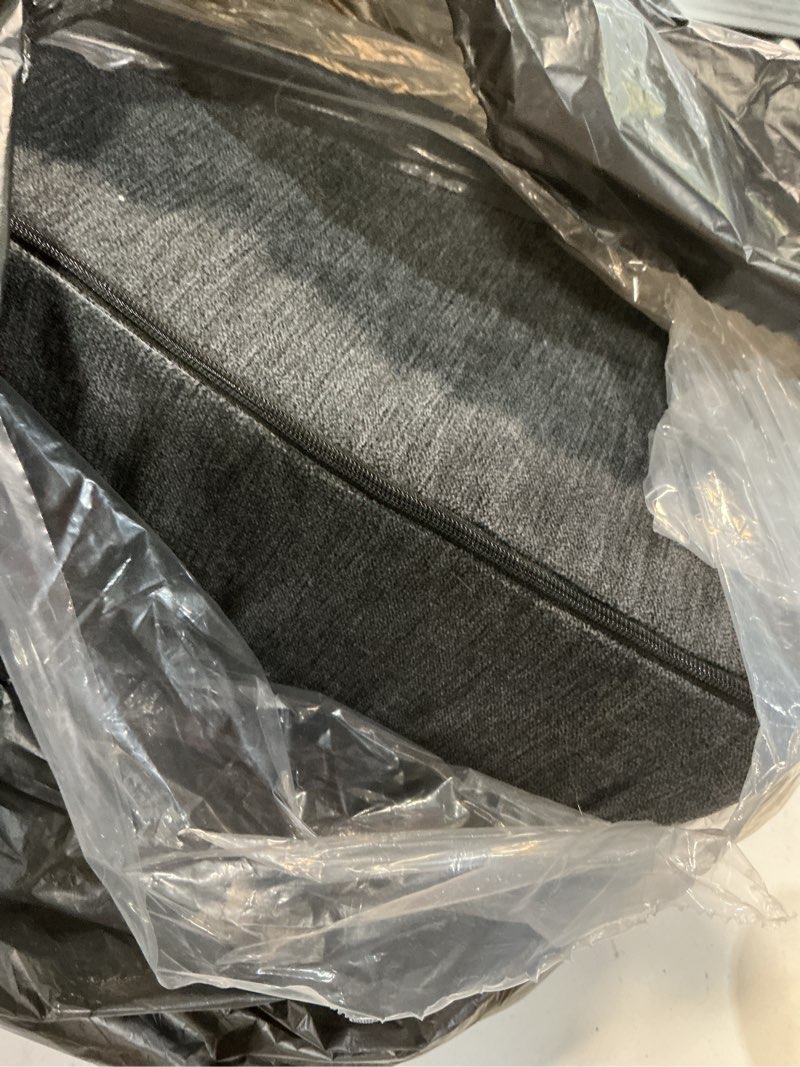 Condition photo showing As Is for tanyoo back support pillow for recliner soft dual layer lumbar support pillow with memory foam shreds ergonomic orthopedic couch back cushions for elderly lower back pain relief dark grey