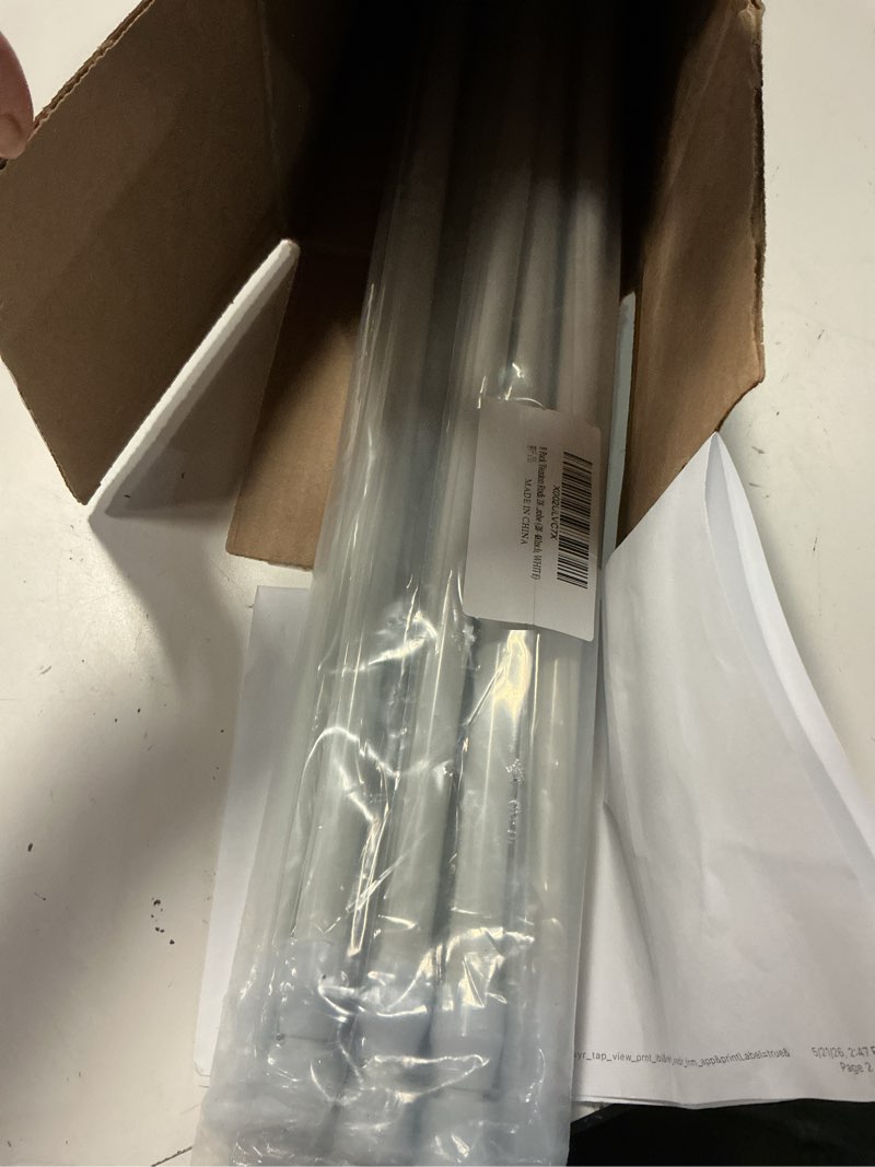 Condition photo showing Good Condition for tension rods 28 to 48 inches 8 pack,tension curtain rod,spring tension rods,adjustable extension spring rods closet rod for windows,kitchen, bathroom,cupboard,wardrobe