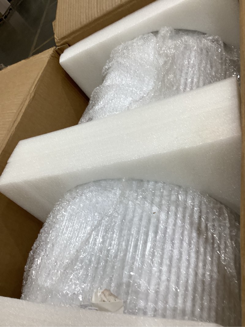 Condition photo showing Good Condition for cylinder stands for party, 1 pcs metal pleated cylinder pedestal stand heavy duty white cake cilindros para fiestas parties round cylinder display flower plant stand for wedding birthday party decor l:23.62\"x12.6\",m:21.65\"x11\",s:19.69\"x9.45\"