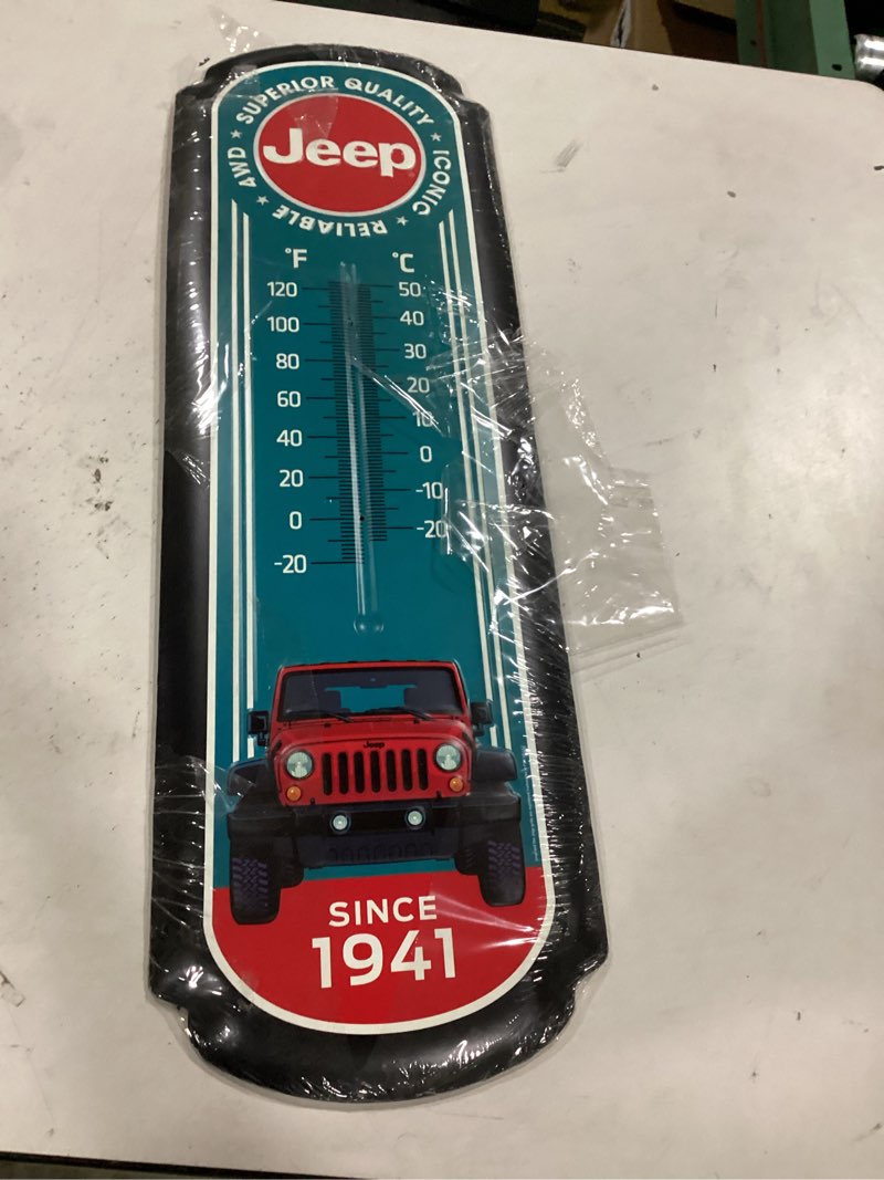 Condition photo showing New/Like New for “superior quality iconic reliable 4 wd  since 1941 “temperature sign