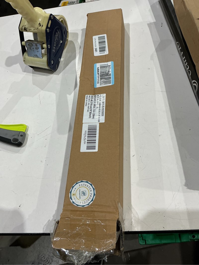 Condition photo showing Good Condition for changshade cordless cellular shades, blackout honeycomb shades for windows, pull down pleated blinds, easy to install for indoor windows and french doors,19" w x 36" h, white blackout white 19"w x 36"h