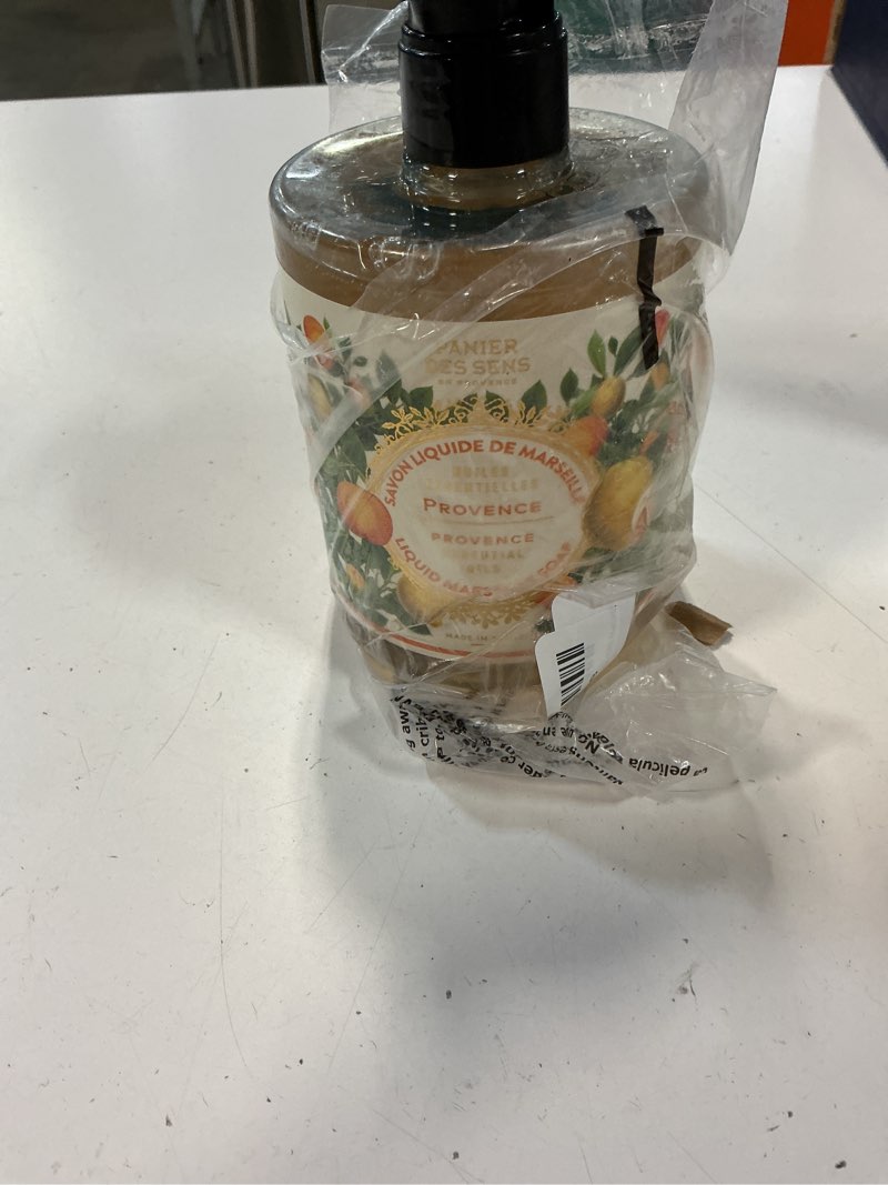 Condition photo showing As Is for panier des sens citrus hand soap - premium liquid soap for kitchen and bathroom – french savon de marseille, natural hand wash (97% ingredients), gentle & moisturizing, 16.9 fl oz provence 16.9 fl oz (pack of 1)