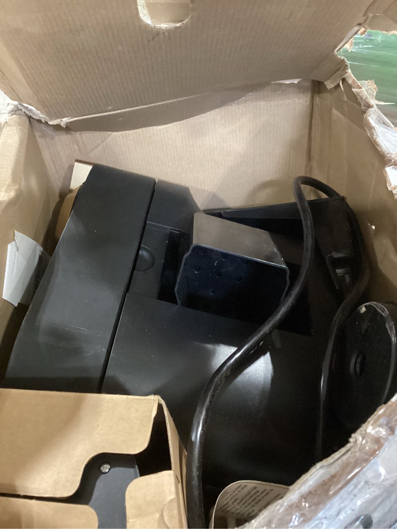 Condition photo showing As Is for nespresso vertuo pop+ deluxe coffee and espresso maker by breville with milk frother, matte black gold machine + milk frother matte black gold