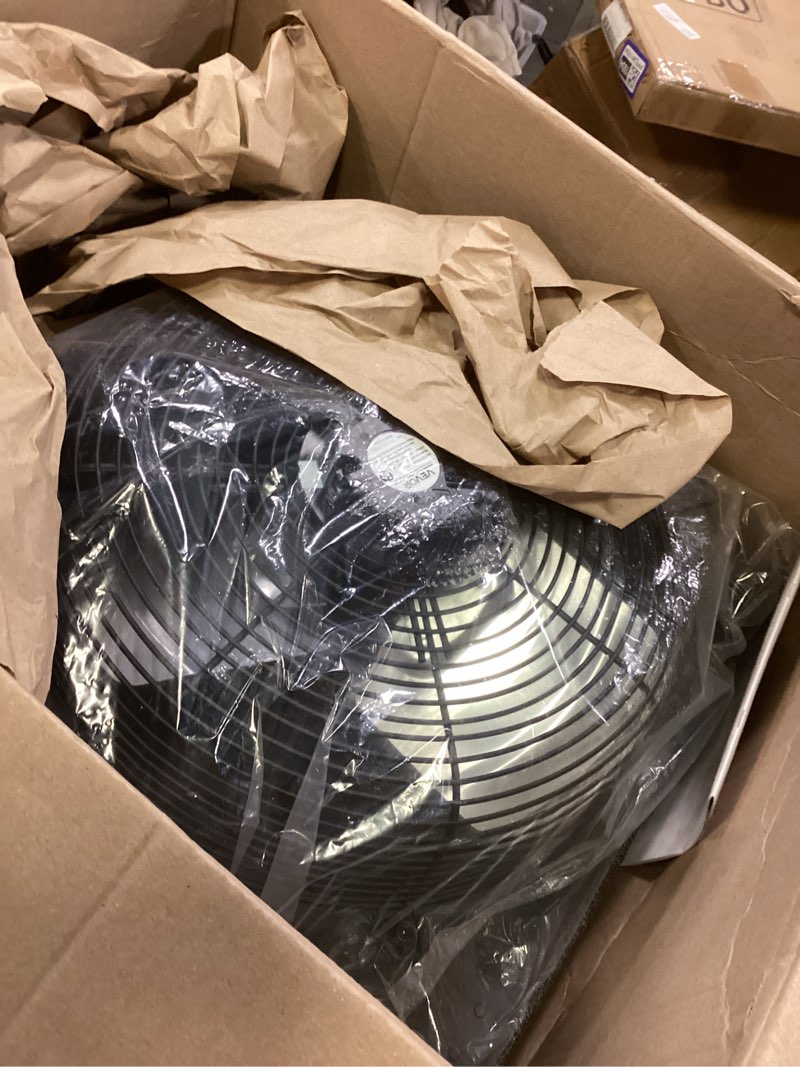 Condition photo showing Good Condition for VEVOR 12 inch Shutter Exhaust Fan, Wall Mounted Attic Vent Fan with Smart Programming Variable Speed Temperature Control, 1500 CFM,EC Motor,Timer, for Shed,Garage,Greenhouse Ventilation Cooling,Black 2025V-Blk 12 Inch