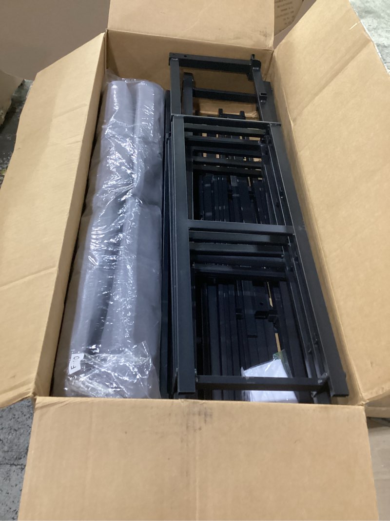 Condition photo showing Good Condition for awesofurni full size box spring, 10 inch high profile full box spring only, black 3000 lbs heavy duty metal frame mattress foundation with fabric cover, easy assembly-noise free