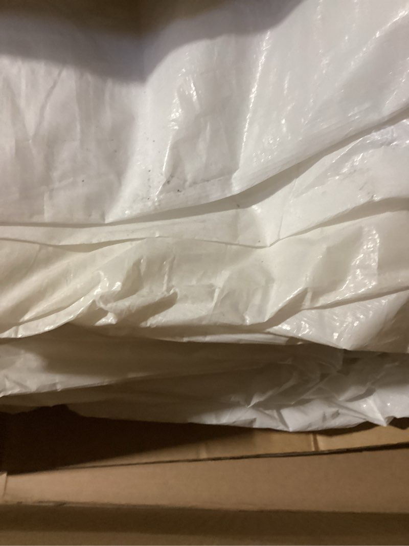 Condition photo showing As Is for TARPAL 30'x50' White Tarp Waterproof 7.5 mil Medium Duty All Purpose Poly Tarps Cover Waterproof,Snow Proof UV Protection,Rip and Tear Proof,Poly Tarpaulin White-7.5mil 30x50 Feet-Finished size