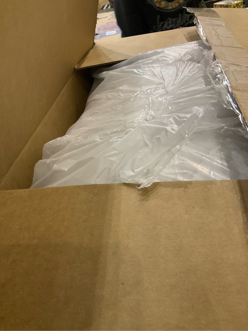 Condition photo showing New/Like New for Amazon Basics Cooling Gel Memory Foam Mattress, Medium-Firm, CertiPUR-US Certified, 12 inch, Full Size, White/Gray Full 12-inch Memory Foam Medium Feel