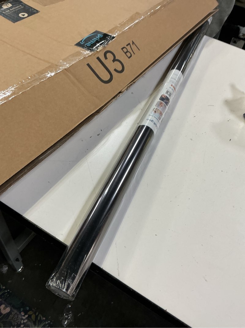 Condition photo showing New/Like New for rabbitgoo one way privacy window film window tint for home with tools, uv blocking heat control static cling no glue, daytime privacy see out not in, 35.4 in x 6.5 feet, black silver black silver 35.4" x 78.7"