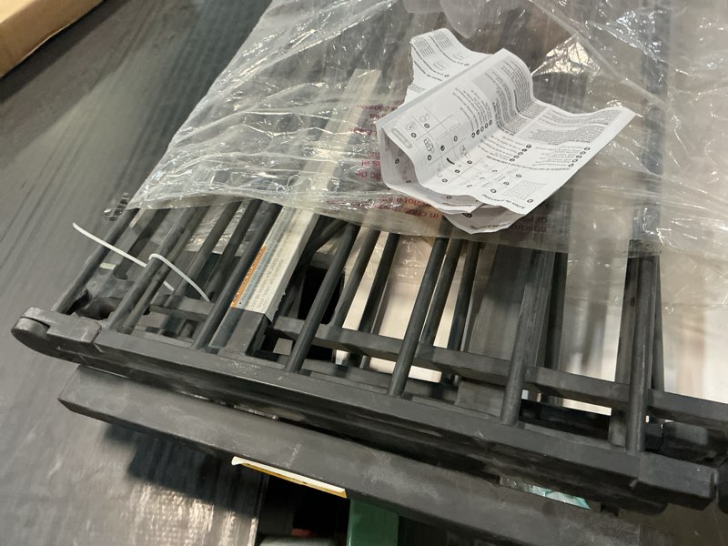 Condition photo showing As Is for 40.5" extra tall cat pet gate 57.4-60.2" wide pressure mounted tall pet gate easy walk-through auto-close safety baby gate for cats and dogs for indoor stairs, doorways, and kitchen black 57.4"-60.2"