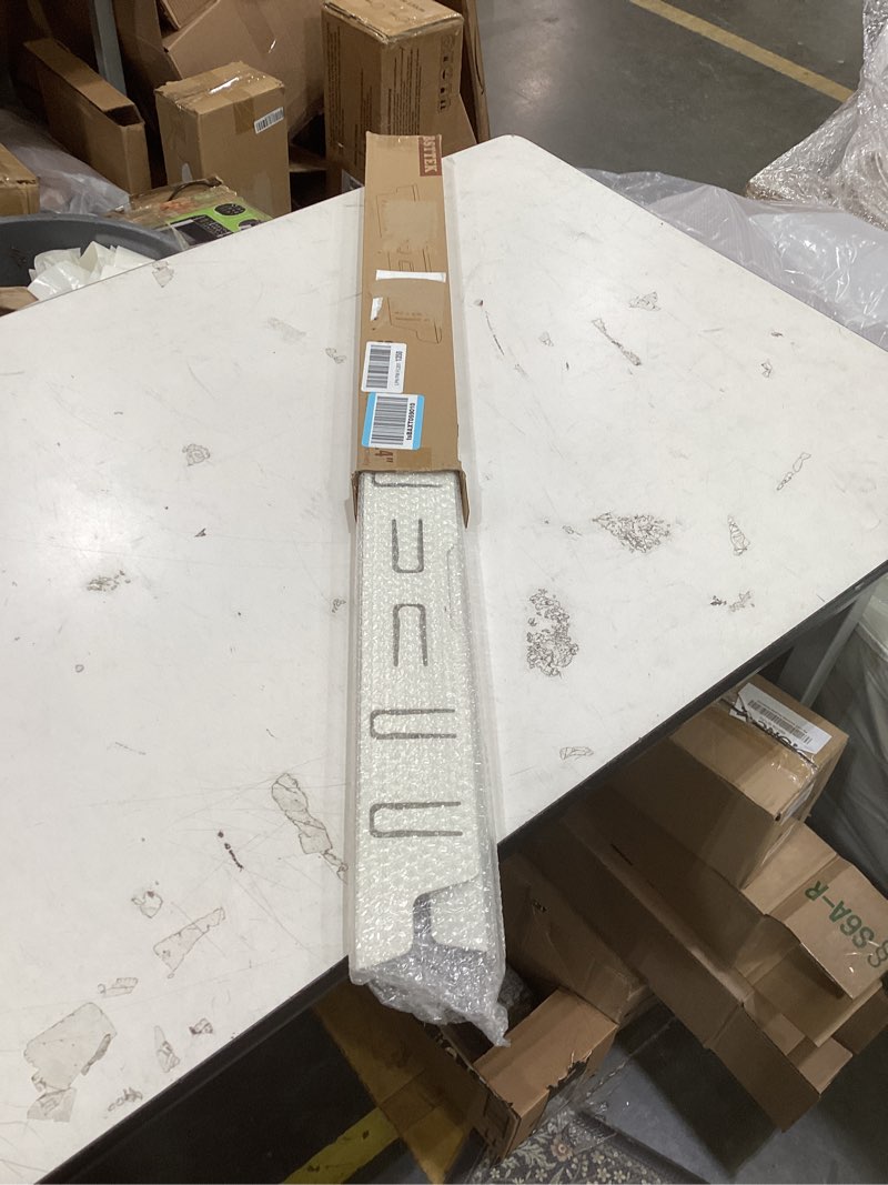 Condition photo showing Good Condition for stainless steel gap covers - oven gap filler kit 23.4" between stove & counter top - heat resistant slide-in range trim guard for seamless kitchen accessories easy clean (white) 23.4" white