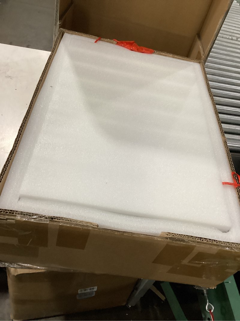 Condition photo showing New/Like New for Buruis 16 x 24 Inch Medicine Cabinet with LED Lights and Mirror, Recessed/Wall Mounted Bathroom Cabinet, 3-Color Light, Defogger, Memory Function, Outlet & USB, Dimmer, Black 16'' x 24'' Right Hinge