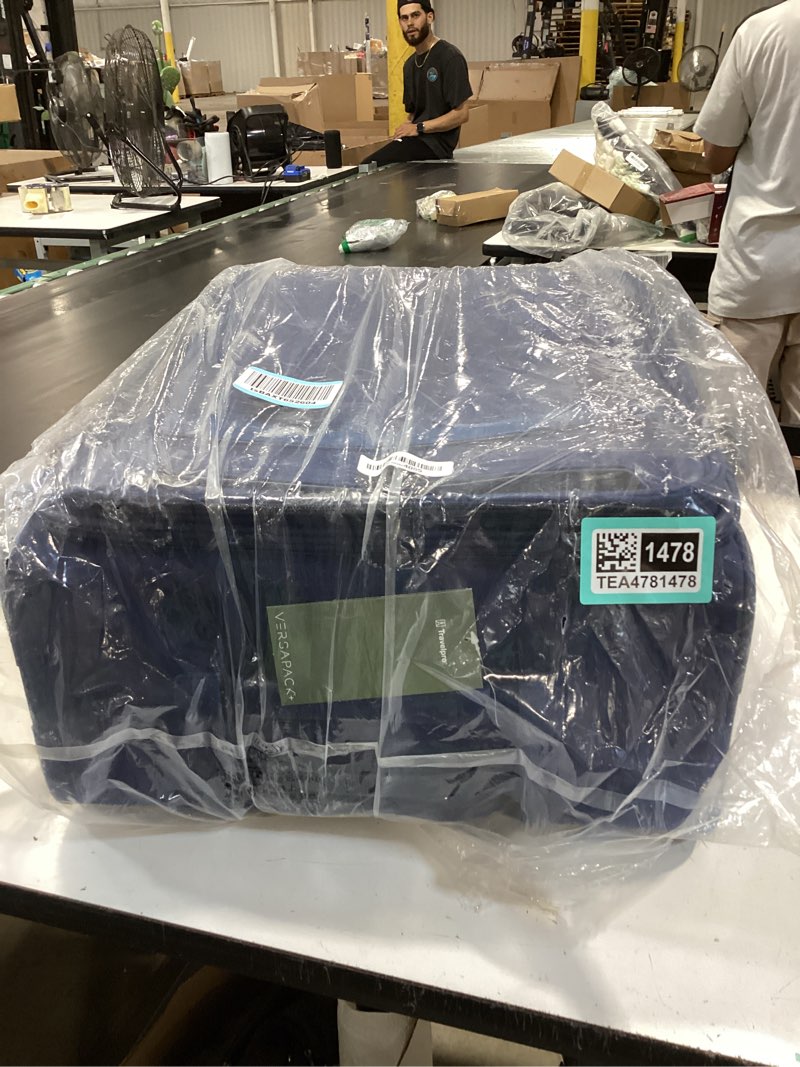 Condition photo showing New/Like New for travelpro crew classic lightweight softside expandable carry on luggage, 8 wheel spinner suitcase, men and women, carry on 21-inch, patriot blue patriot blue carry on