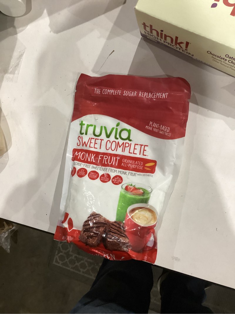 Condition photo showing New/Like New for Truvia Sweet Complete Granulated All-Purpose Calorie-Free Sweetener from the Monk Fruit, 12 oz Monkfruit Bag (Pack of 1) Crystal 12 Ounce (Pack of 1)