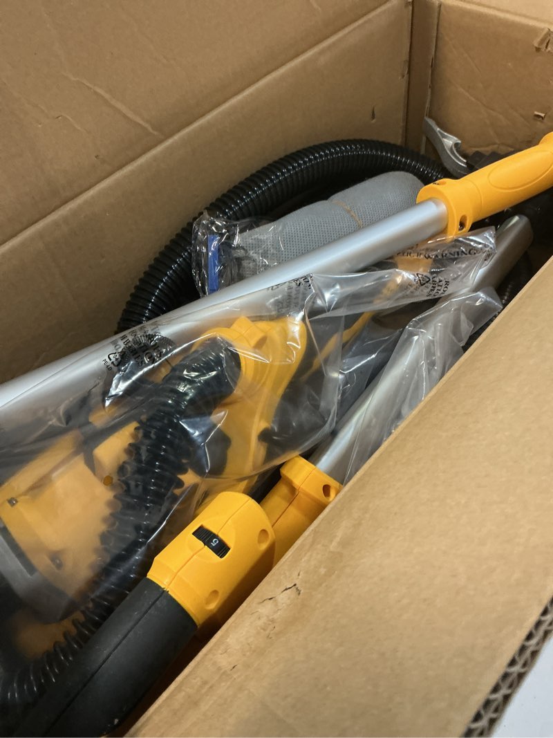 Condition photo showing Good Condition for 1250W Drywall Sander, 11.5A Electric Drywall Sander with Vacuum Dust Collection, 5 Variable Speed 800-1800RPM, Popcorn Ceiling Removal Tool with Extendable Handle, LED Light, 18pcs Sanding Discs