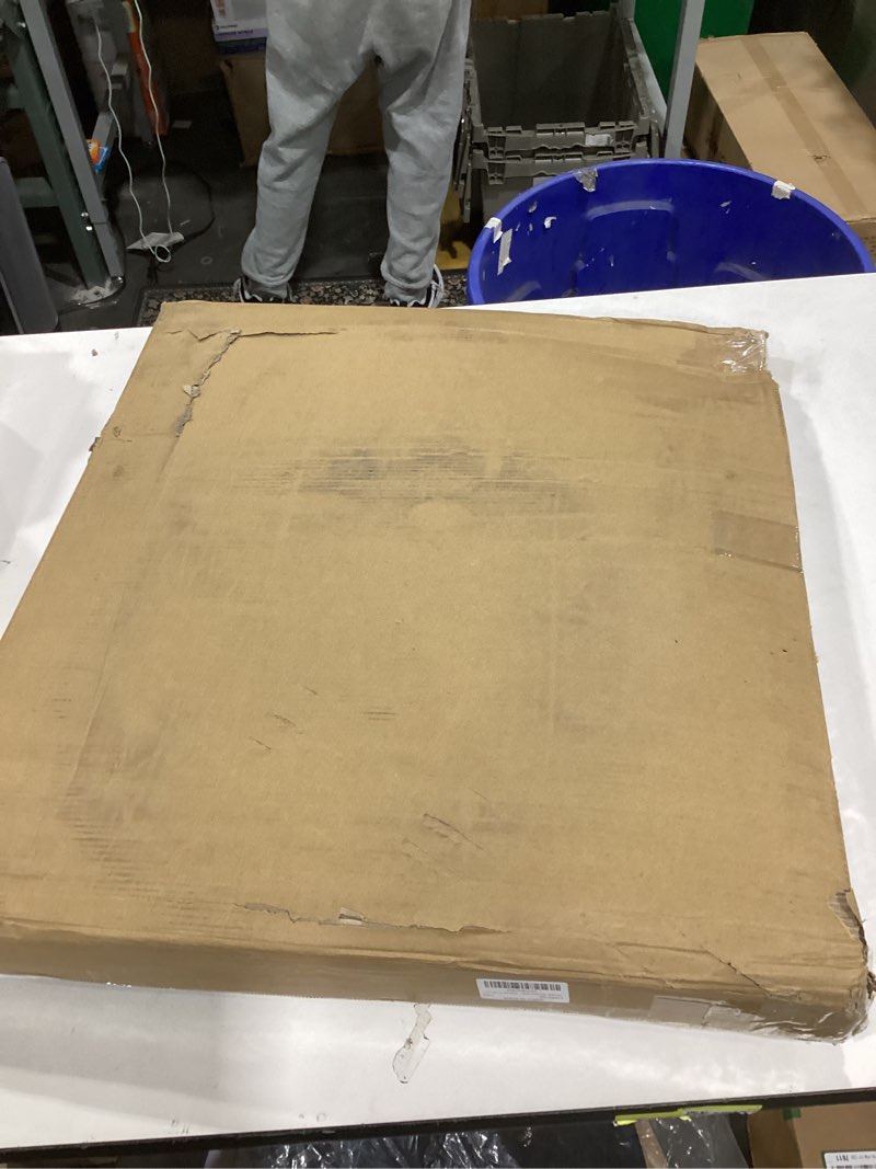 Condition photo showing As Is for Mobile TV Cart Rolling TV Stand for 10-46 Inch Flat/Curved Screen Up to 88lbs, Height Adjustable Portable TV Cart with Tilting and Rotating, TV Stand with Wheels, Max VESA 200x200mm (White)