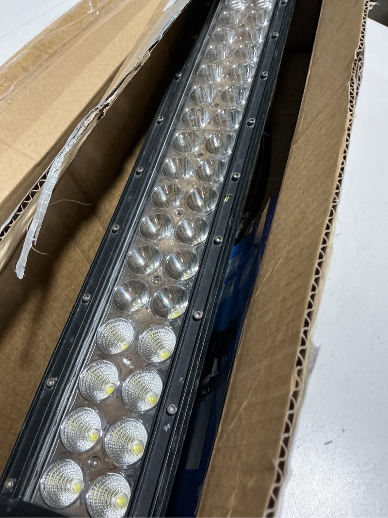 Condition photo showing As Is for nilight - 70003c-a 22" 120w led light bar flood spot combo work light driving lights fog lamp offroad lighting for suv ute atv truck 4x4 boat,2 years warranty 22inch 120w light bar