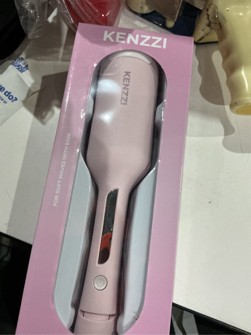 Condition photo showing Good Condition for kenzzi wave styler 2-barrel hair waver, 1.25 in, 6 heat settings, pink
