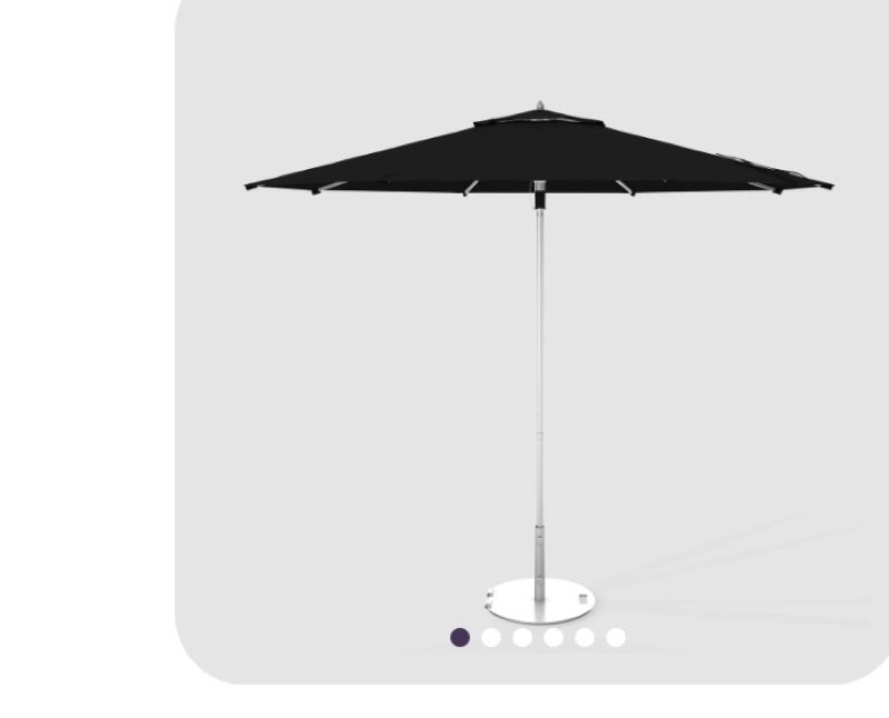 Sunnyglade 7.5' Patio Umbrella Outdoor Table Market Umbrella with Push Button Tilt/Crank, 6 Ribs (Bl