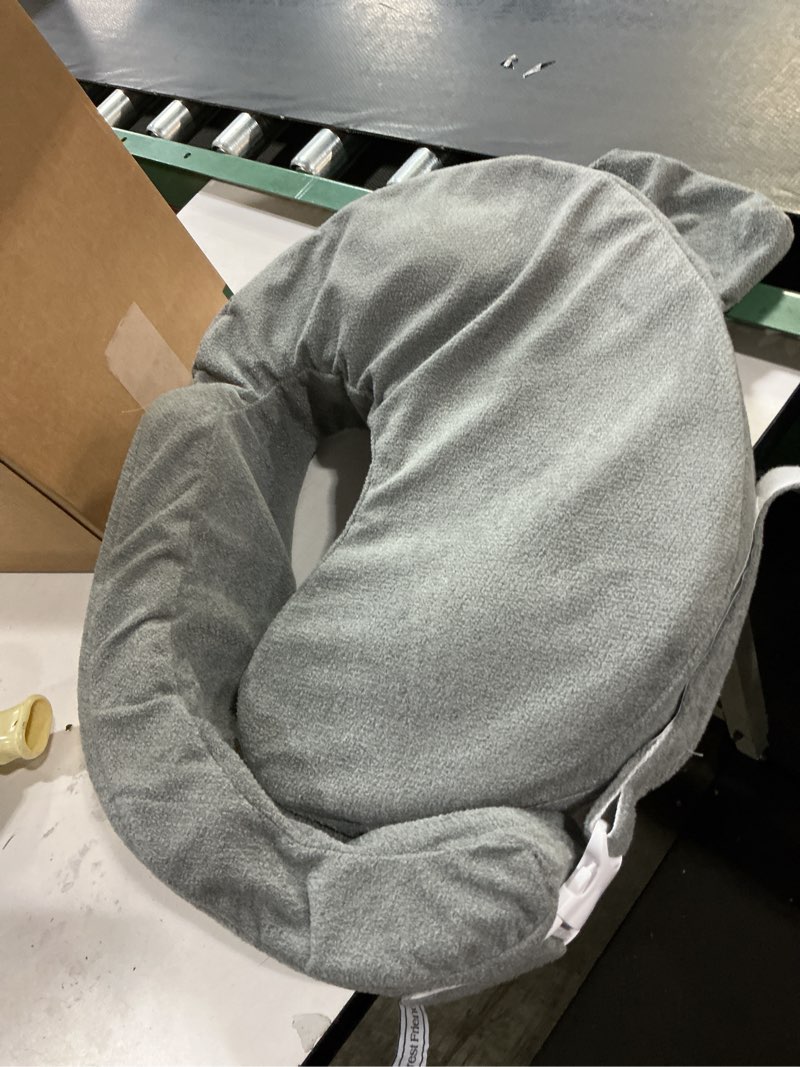 Condition photo showing Good Condition for My Brest Friend Nursing Pillow - Deluxe - Enhanced Comfort w/ Slipcover - Ergonomic Breastfeeding Pillow For Ultimate Support For Mom & Baby - Adjustable Pillow W/ Handy Side Pocket, Evening Grey