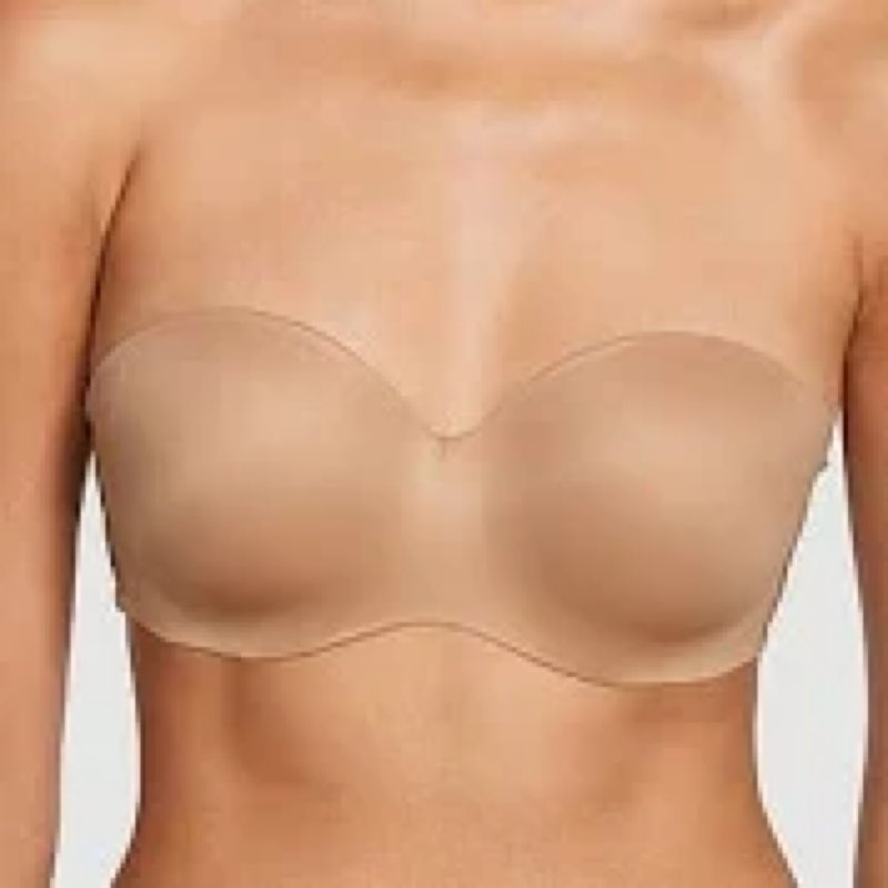 Warner's Women's Easy Size Lightly Lined Wireless Strapless Bra RY0161A, Toasted Almond