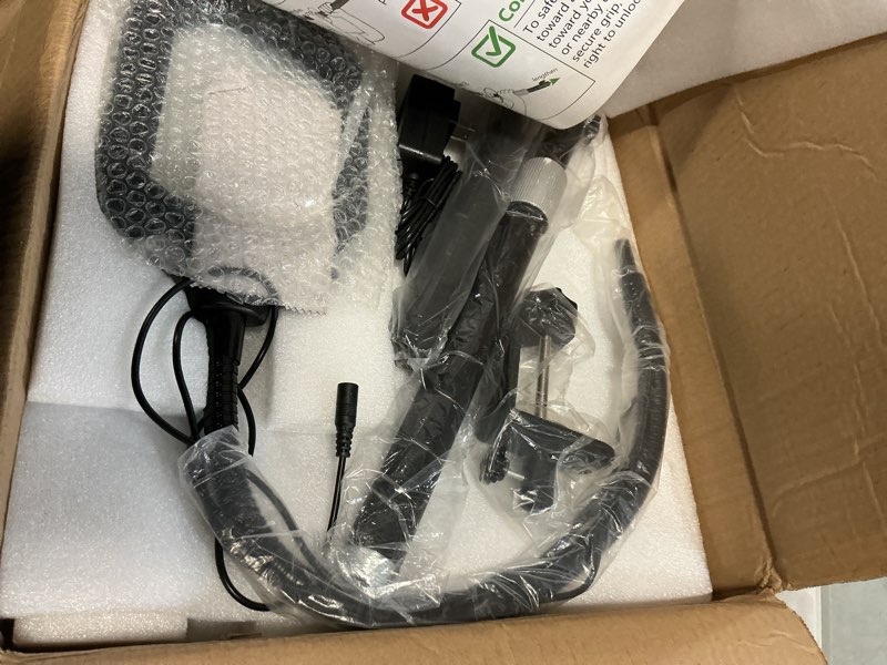 Condition photo showing As Is for Large Magnifying Glass with Light and Stand, 10X Rectangle Optical Real Glass Lens, Height Adjustable Gooseneck Magnifier Floor Lamp, 5 Color Modes LED Dimmable Lighted Hands Free for Close Work Craft