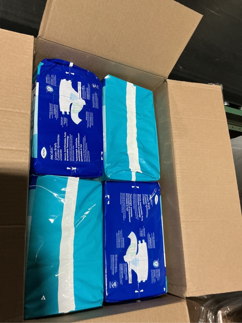 Condition photo showing New/Like New for tena incontinence adult diapers, maximum absorbency, disposable briefs, proskin - large - 56 ct large 56