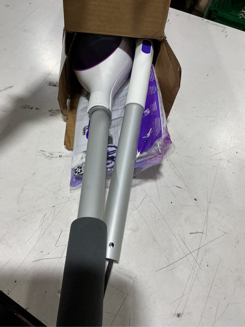 Condition photo showing Good Condition for swiffer powermop multi-surface mop kit for floor cleaning, fresh scent, mopping kit includes powermop, 2 mopping pad refills, 1 floor cleaning solution with fresh scent and 2 batteries purple and white