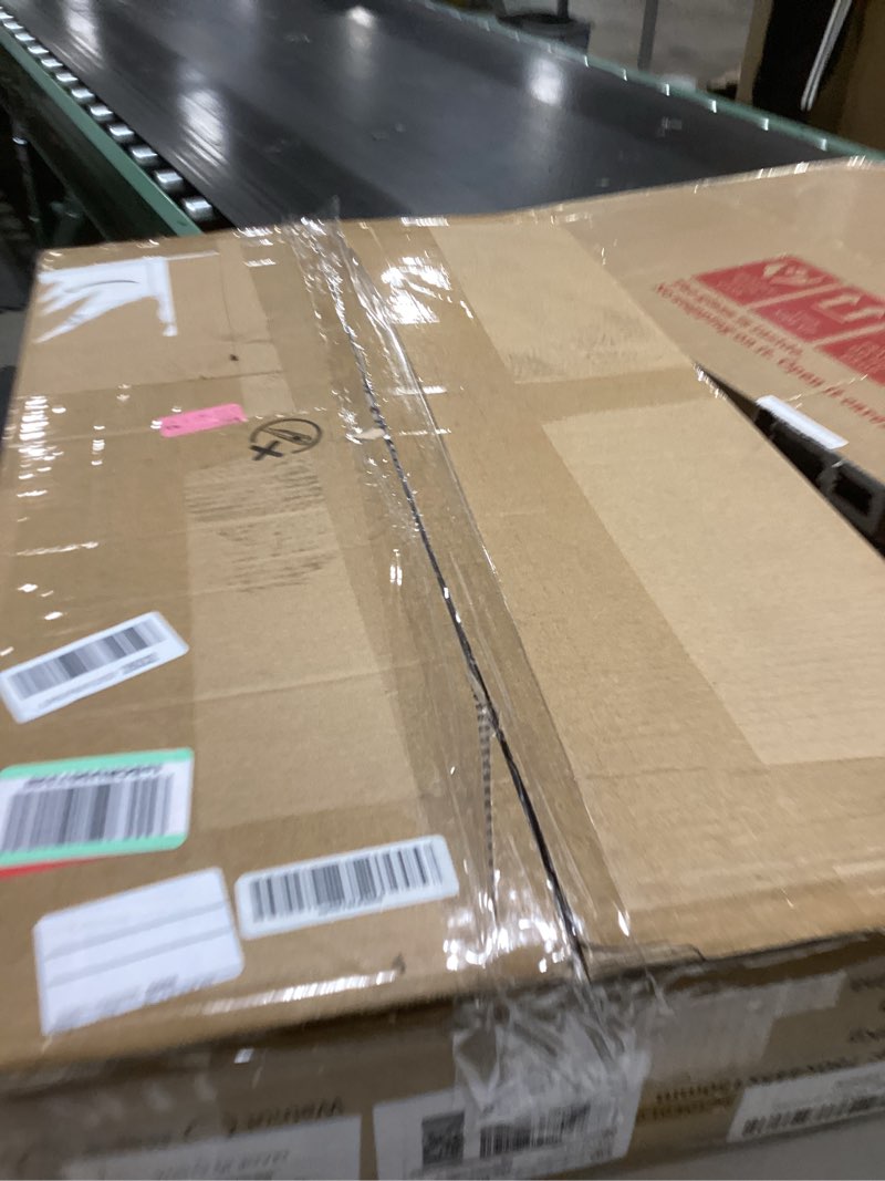 Condition photo showing New/Like New for BZIUM Overbed Bedside Table with Hidden Wheels, Adjustable Medical Tilt Top Hospital Bed Table Over 