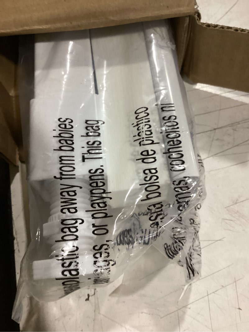 Condition photo showing Good Condition for (Similar to) LazBlinds Cordless Cellular Shades, No Tools No Drill Blackout Honeycomb Shades Pleated Blinds for Windows, 34'' W x 48'' H, Silver White Blackout-silver White 34'' W x 48'' H