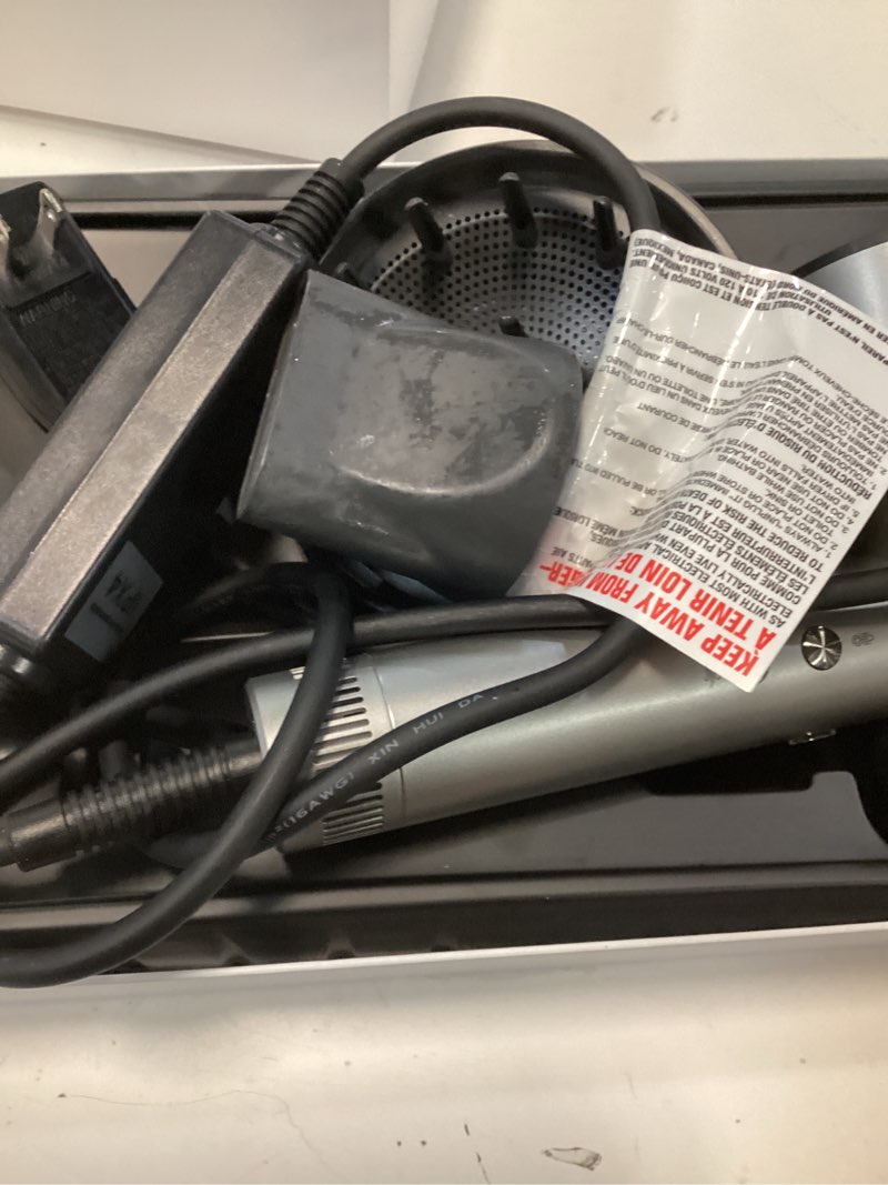 Condition photo showing As Is for cosy companions hair dryer - high-speed 150,000 rpm hairdryer for fast drying, 500million negative ionic & thermo-control & cool shot button & hd display blow dryer with magnetic diffuser & nozzle