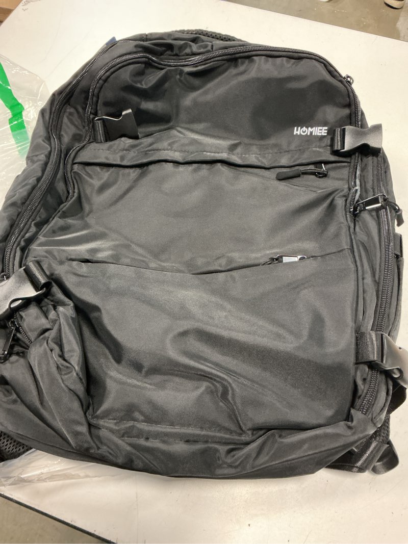 Condition photo showing Good Condition for homiee carry on luggage 22x14x9 airline approved 50l travel backpack, extra large expandable laptop backpack, black (black)