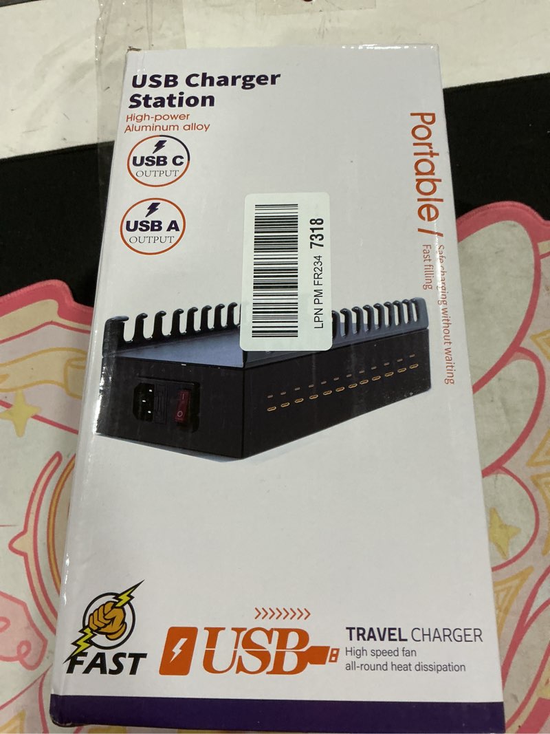 Condition photo showing Good Condition for 300W USB Charging Station, 22-Port Desktop Fast Charger Station for Multiple Devices, Organizer Char