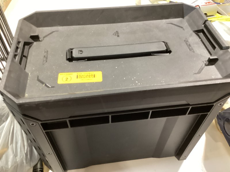 Condition photo showing As Is for toughbuilt stacktech compact 10.4-in w x 13.5-in h x 16-in d plastic/metal tool box