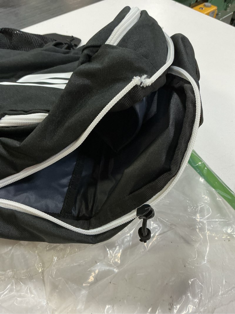 Condition photo showing As Is for adidas creator school backpack for girls & boys — durable bookbag osfa black/white