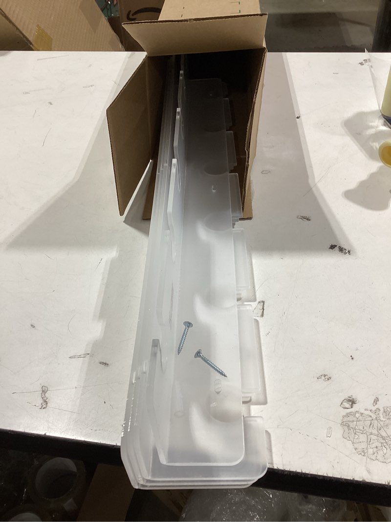 Condition photo showing Good Condition for Barydat 4 Pcs Acrylic Champagne Wall Holder Clear Wine Glass Rack Wall Mounted Hanging Champagne Flute Display Stand for Home Bar Party Supplies(16 Inch,Clear) 16 Inch Clear