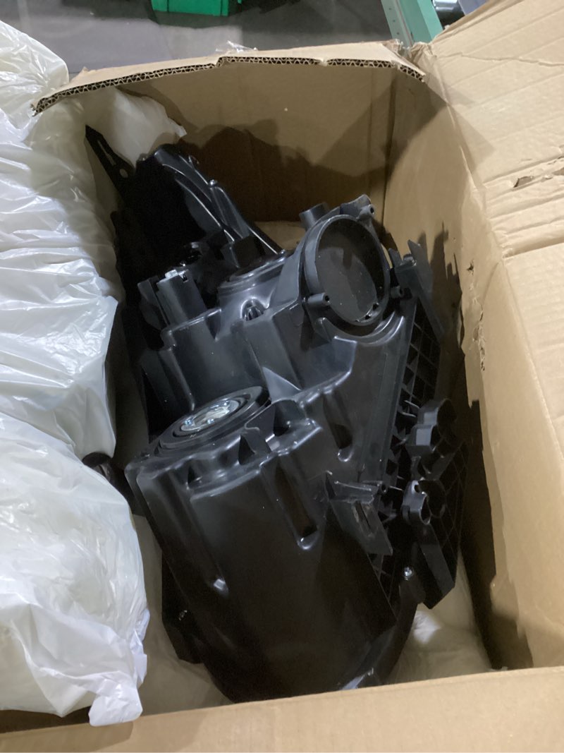 Condition photo showing As Is for eccpp headlight assembly for nissan rogue 2008-2013 for nissan rogue select 2014-2015 black housing amber reflector driver and passenger side headlamps
