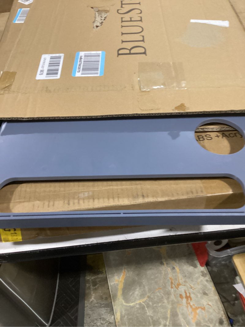 Condition photo showing Good Condition for walker tray table with 2 cup holders - universal trays for standard folding walkers - home mobility accessories by bluestone (gray)