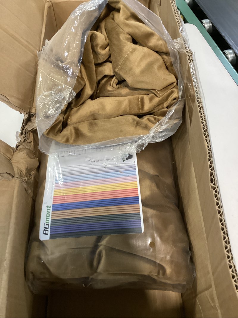 Condition photo showing Good Condition for BGment Bronze Brown Velvet Curtains 84 Inch for Bedroom, Thick Thermal Insulated Blackout Curtains Noise Reduce Back Tab and Rod Pocket Window Panels for Living Room, Set of 2 Panels, 52 x 84 Inch 52"W x 84"L (Pack of 2) Bronze Brown
