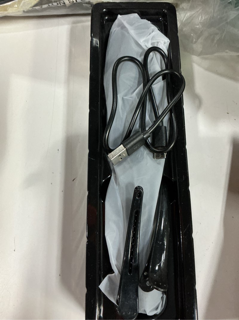 Condition photo showing New/Like New for Cordless Hair Straightener, Portable Flat Iron for Travel, 2 in 1 Hair Styling Tools for straightening and Curling, Lightweight on-The-go, 4000 mAh Battery, Fast USB-C Charging (Black)