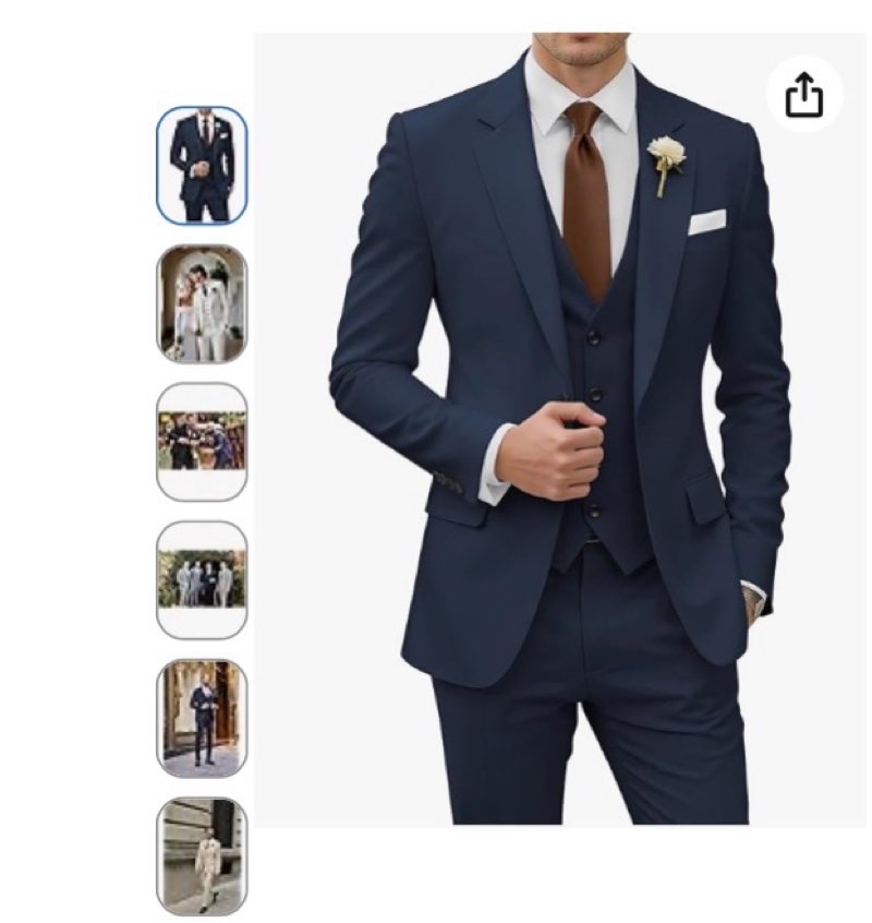 wangyue 3 piece suit men slim fit wedding suits for men mens elegant suits notch lapel blazer single breasted vest and pants navy large
