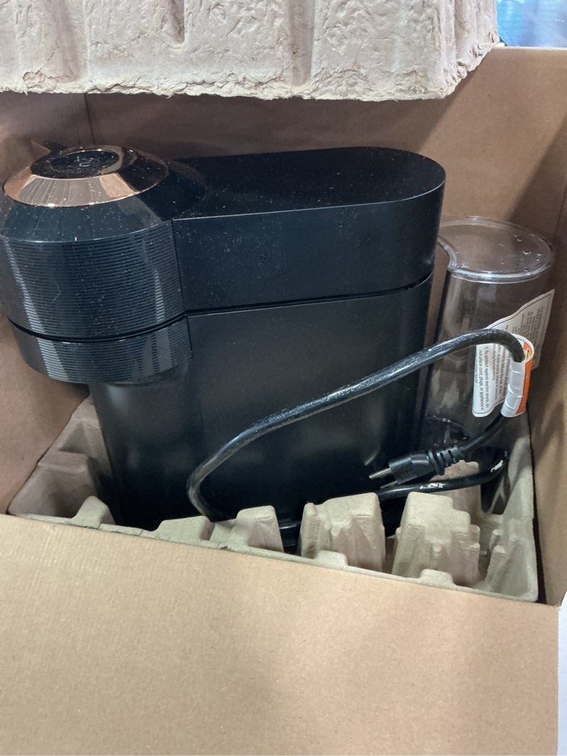 Condition photo showing As Is for Nespresso Vertuo Next Coffee and Espresso Maker by De'Longhi, White