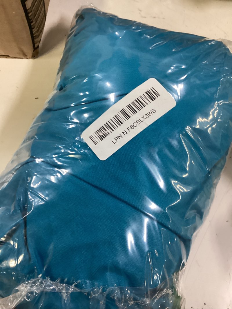 Condition photo showing Good Condition for smiry waterproof patio cushion covers, stretch outdoor couch slipcovers replacement washable furniture protector sofa chair seat cover for dogs and pets (4 pcs, teal) 4pcs teal