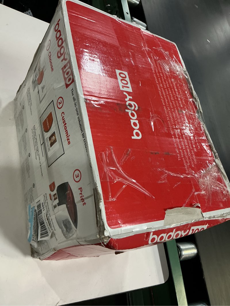 Condition photo showing As Is for badgy 200 id printer